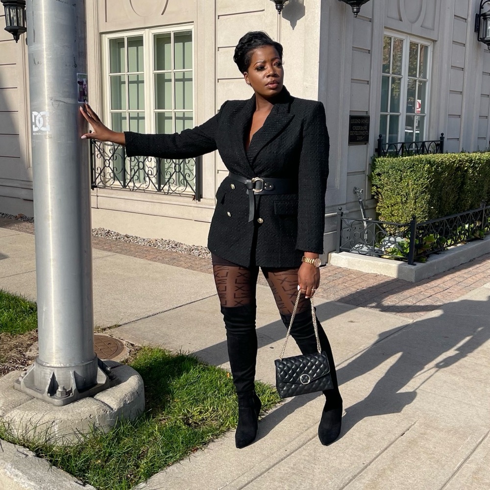 Zara Textured Tailored Blazer